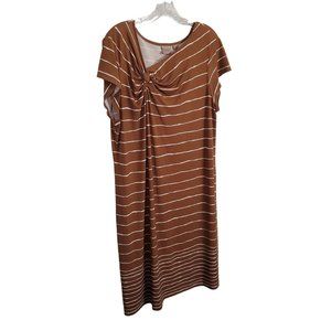 Chico's EasyWear 3 Size XL Dress T-shirt Asymmetrical Neckline Stretch Jersey